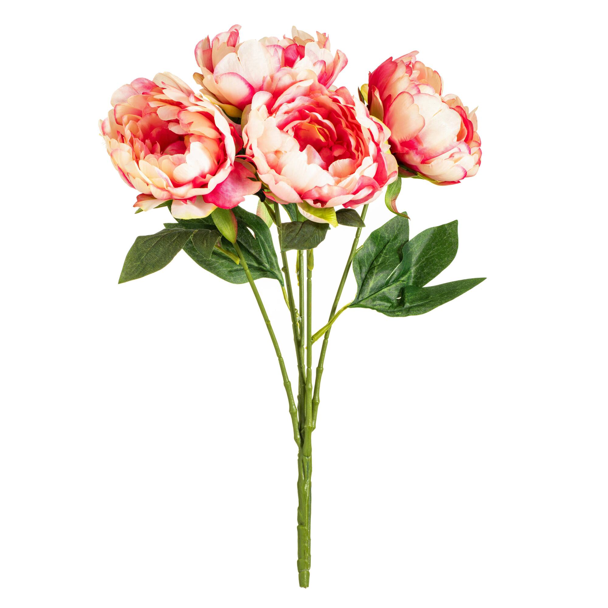 Artificial Pink Peony Bunch